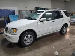 Mercedes-Benz m-Class salvage cars for sale: 2003 Mercedes-Benz ML 350