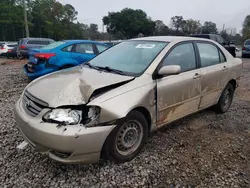 Toyota Corolla ce Vehiculos salvage en venta: 2004 Toyota Corolla CE