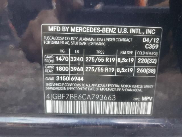 2012 Mercedes-Benz GL 450 4matic