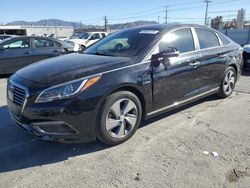 Salvage cars for sale at Sun Valley, CA auction: 2017 Hyundai Sonata PLUG-IN Hybrid