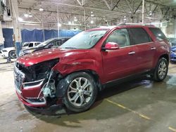 Salvage cars for sale at Woodhaven, MI auction: 2014 GMC Acadia SLT-1