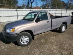 Salvage cars for sale at Hampton, VA auction: 2002 Toyota Tundra