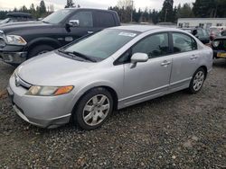 Vehiculos salvage en venta de Copart Graham, WA: 2006 Honda Civic LX