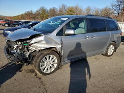 Salvage cars for sale at Brookhaven, NY auction: 2017 Toyota Sienna XLE