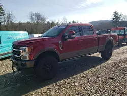 Salvage trucks for sale at West Warren, MA auction: 2022 Ford F350 Super Duty