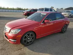 Salvage cars for sale at Fresno, CA auction: 2013 Mercedes-Benz C 250