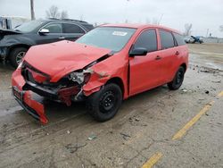 Salvage cars for sale at Pekin, IL auction: 2003 Toyota Corolla Matrix XR