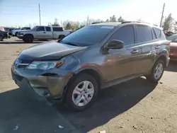 Salvage cars for sale at Denver, CO auction: 2015 Toyota Rav4 LE