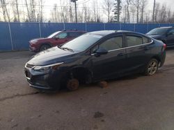 Vehiculos salvage en venta de Copart Moncton, NB: 2017 Chevrolet Cruze LT