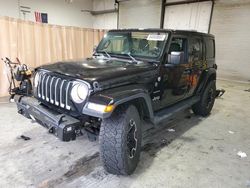 Jeep salvage cars for sale: 2018 Jeep Wrangler Unlimited Sahara