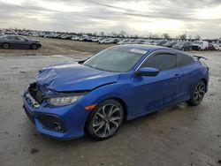 Salvage cars for sale at Sikeston, MO auction: 2018 Honda Civic SI