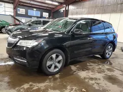 Salvage cars for sale at East Granby, CT auction: 2016 Acura MDX