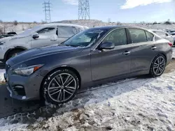 Salvage cars for sale at Littleton, CO auction: 2015 Infiniti Q50 Hybrid Premium