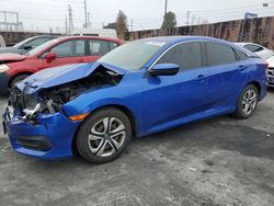 Honda salvage cars for sale: 2017 Honda Civic LX