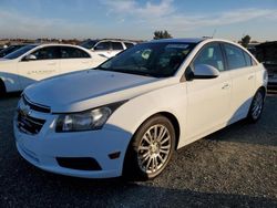 Salvage cars for sale at Antelope, CA auction: 2011 Chevrolet Cruze ECO