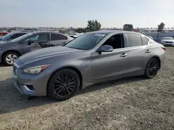 Salvage cars for sale at Antelope, CA auction: 2018 Infiniti Q50 Luxe