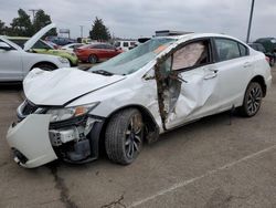 Honda Civic salvage cars for sale: 2015 Honda Civic EXL