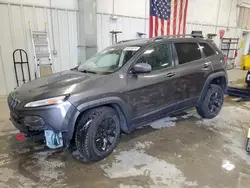 Salvage cars for sale at Mcfarland, WI auction: 2016 Jeep Cherokee Trailhawk