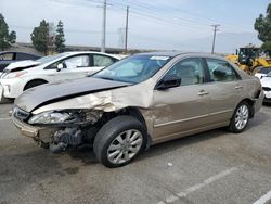 Honda Accord ex salvage cars for sale: 2007 Honda Accord EX