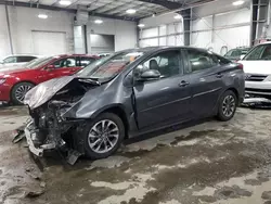 Salvage cars for sale at Ham Lake, MN auction: 2022 Toyota Prius Night Shade