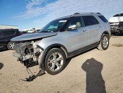 Salvage cars for sale at Amarillo, TX auction: 2013 Ford Explorer Limited