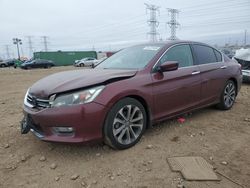 Salvage cars for sale at Elgin, IL auction: 2013 Honda Accord Sport