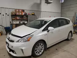 Salvage cars for sale at Des Moines, IA auction: 2014 Toyota Prius V