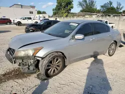 Salvage cars for sale at Opa Locka, FL auction: 2011 Honda Accord EXL