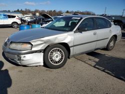 Chevrolet salvage cars for sale: 2001 Chevrolet Impala