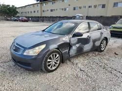 Salvage cars for sale at Opa Locka, FL auction: 2009 Infiniti G37 Base