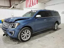 Ford Expedition Vehiculos salvage en venta: 2019 Ford Expedition Max Platinum