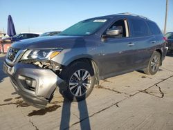 Salvage cars for sale at Grand Prairie, TX auction: 2018 Nissan Pathfinder S