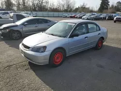 Vehiculos salvage en venta de Copart Portland, OR: 2001 Honda Civic LX