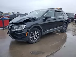 Salvage cars for sale at Grand Prairie, TX auction: 2020 Volkswagen Tiguan SE