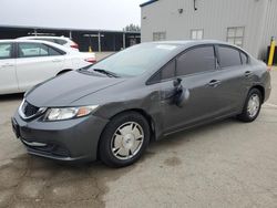 Salvage cars for sale at Fresno, CA auction: 2013 Honda Civic HF