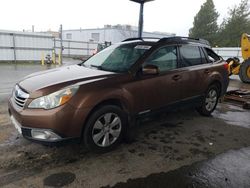 Salvage cars for sale at Sacramento, CA auction: 2011 Subaru Outback 2.5I Limited