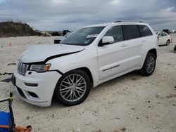 Salvage SUVs for sale at auction: 2017 Jeep Grand Cherokee Summit