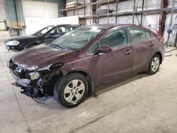 Salvage cars for sale at Eldridge, IA auction: 2017 KIA Forte LX