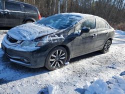 Salvage cars for sale from Copart Ontario Auction, ON: 2013 Honda Civic Touring