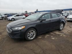 Salvage cars for sale at Woodhaven, MI auction: 2020 Ford Fusion SE