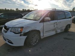 Vehiculos salvage en venta de Copart Windham, ME: 2015 Chrysler Town & Country Touring L