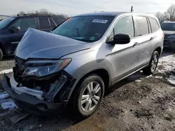 Salvage cars for sale at Hillsborough, NJ auction: 2017 Honda Pilot LX