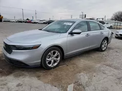 Salvage cars for sale at Oklahoma City, OK auction: 2024 Honda Accord LX