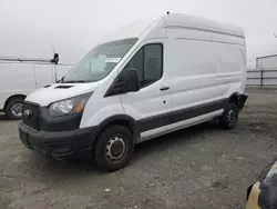 Salvage trucks for sale at Bakersfield, CA auction: 2022 Ford Transit T-250