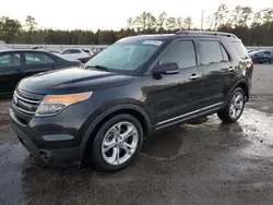 Salvage cars for sale at Harleyville, SC auction: 2014 Ford Explorer Limited