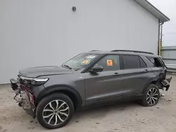 Salvage cars for sale at Des Moines, IA auction: 2023 Ford Explorer ST-Line