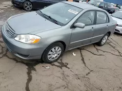 Toyota Corolla ce salvage cars for sale: 2003 Toyota Corolla CE