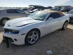 Chevrolet Camaro lt salvage cars for sale: 2015 Chevrolet Camaro LT