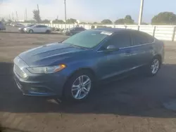 Salvage cars for sale at Miami, FL auction: 2018 Ford Fusion SE