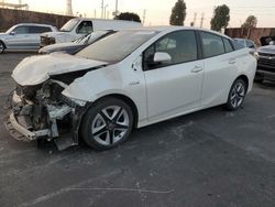 Salvage cars for sale at Wilmington, CA auction: 2017 Toyota Prius